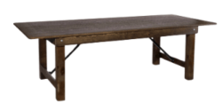 Fruitwood 8FT (96″ x 40″) Farmhouse Table